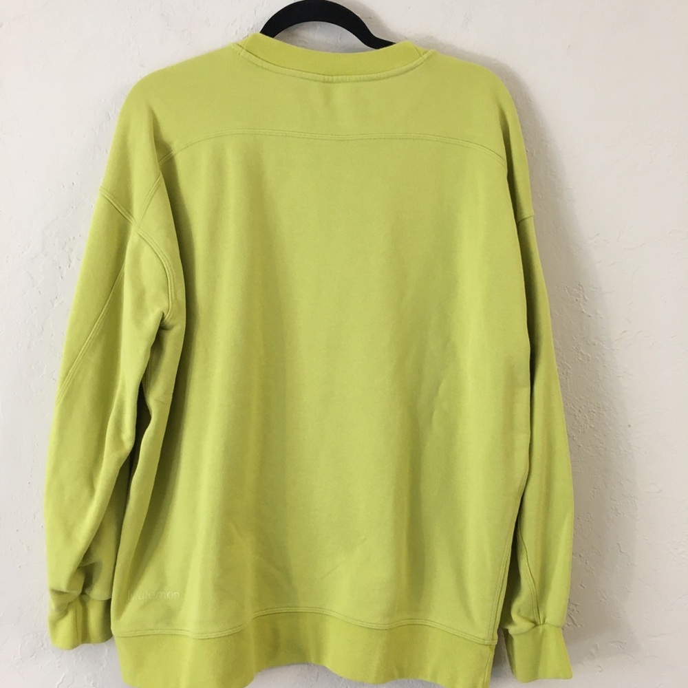 Lululemon Perfectly Oversized Crew Sweatshirt 8 Crispin Green Yoga Athletic Gym - Picture 8 of 9